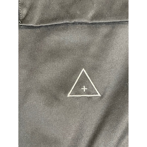 I Love Ugly Mens Black Cargo Pants Zipper Ankle Drawstring Waist Size M - Picture 8 of 15